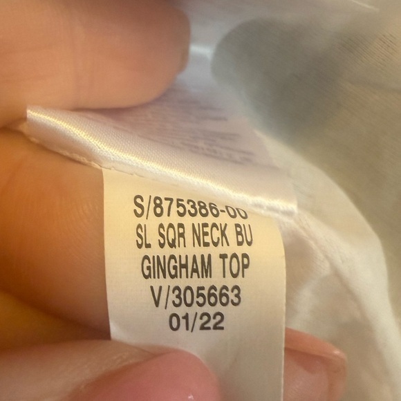 Old Navy babydoll gingham sleeveless top NWT plus size 2X square neck farmhouse - Picture 5 of 8